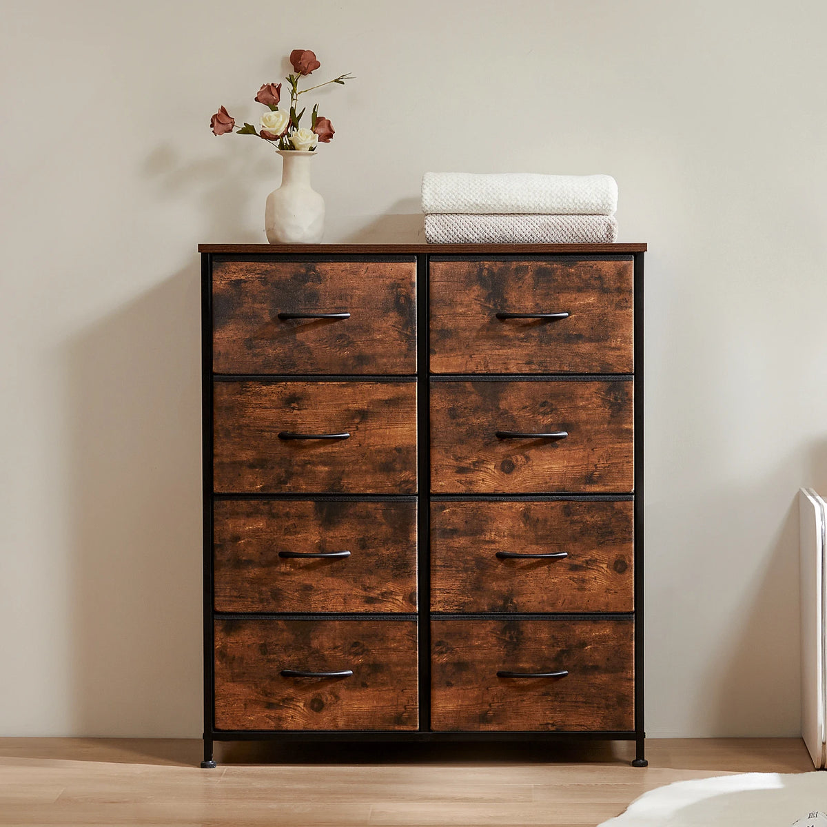 MCQ 8 Drawer Metal Storage Cabinet For Living Room And Bedroom
