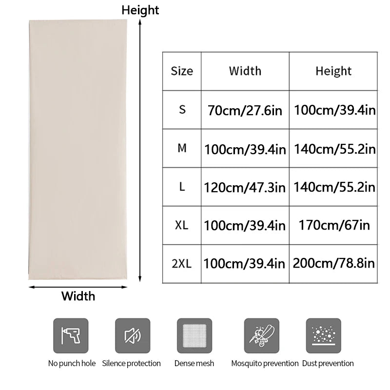Self Adhesive Blackout Window Curtains For Bedroom Privacy Sunshade