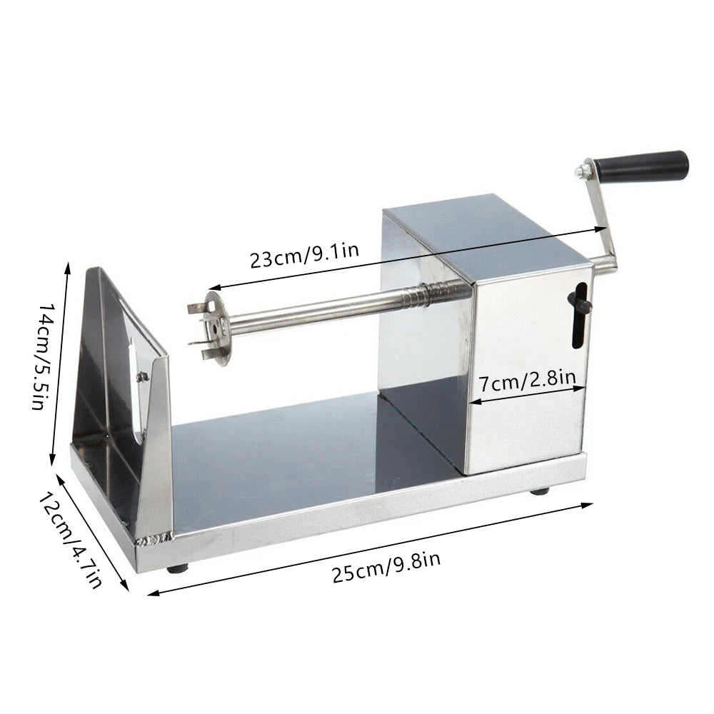 Stainless Steel Spiral Potato Cutter and Apple Slicer