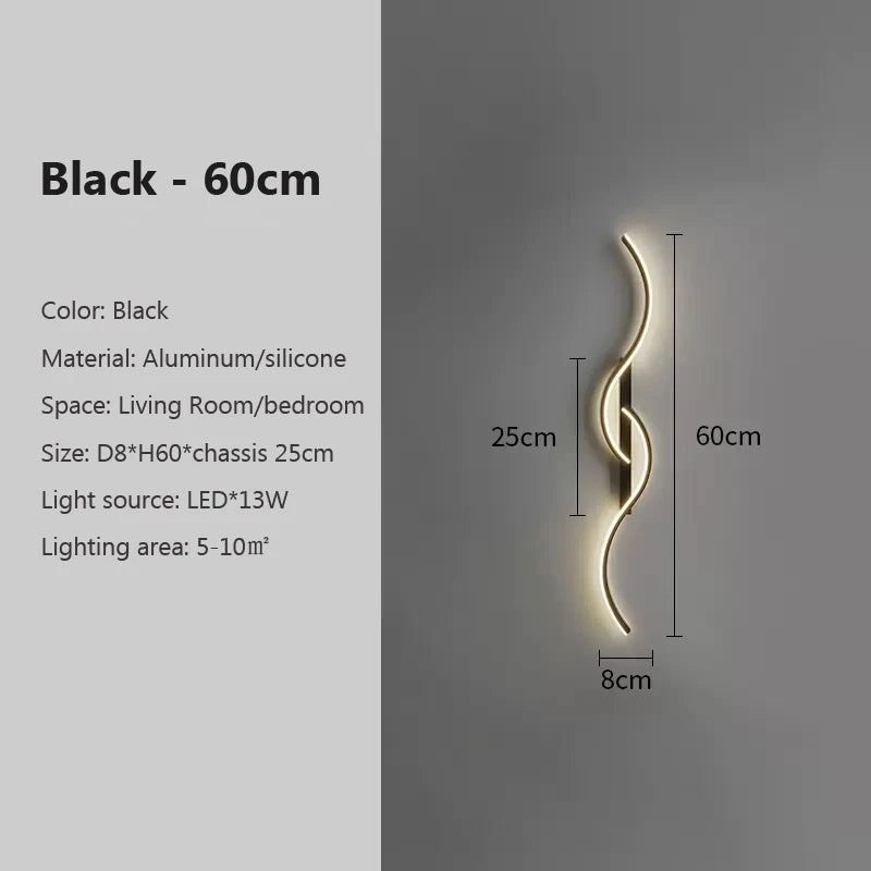 Darhyn Modern Aluminum Led Wall Lamp Indoor Lighting Fixture