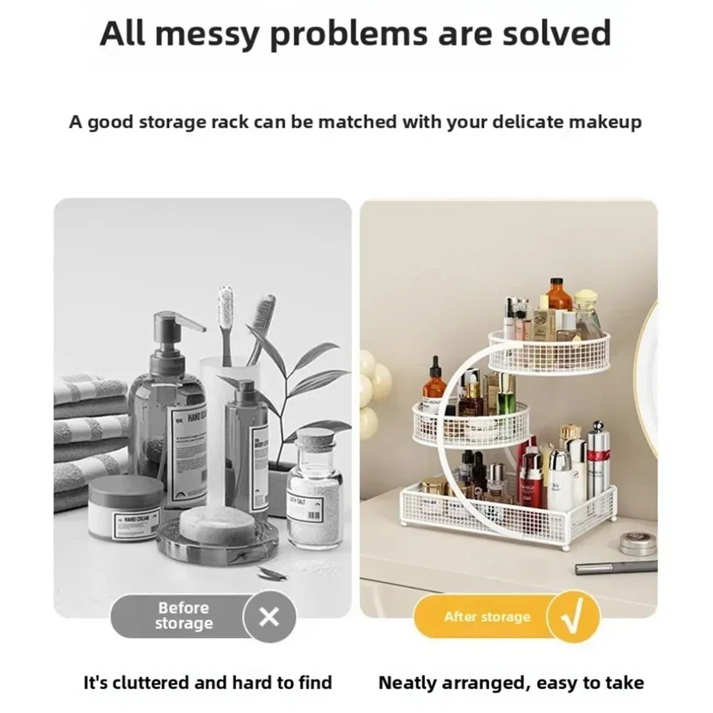 Multilayer Makeup Storage Rack Cosmetic Organizer Box For Home Use