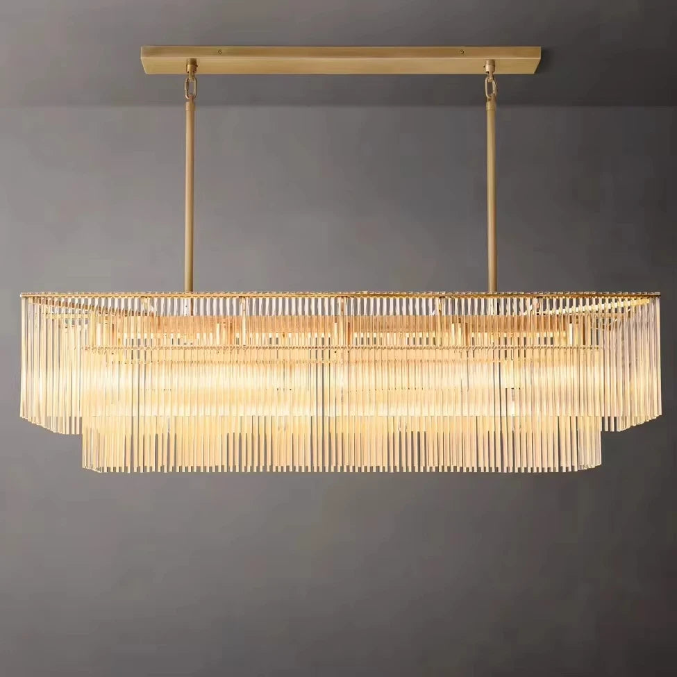 Nordic Luxury Glass Chandelier Pendant Light for Living Room Hotel