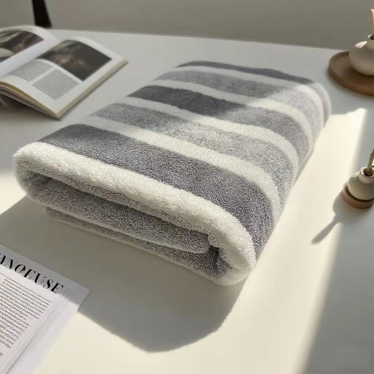 Premium 1 Pack Thick Bath Towel Quick Drying Absorbent Polyester