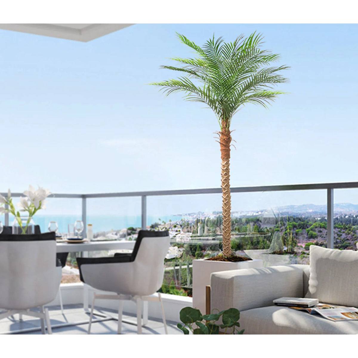 Olitree Artificial Faux Palm Tree Indoor Outdoor Home Decor