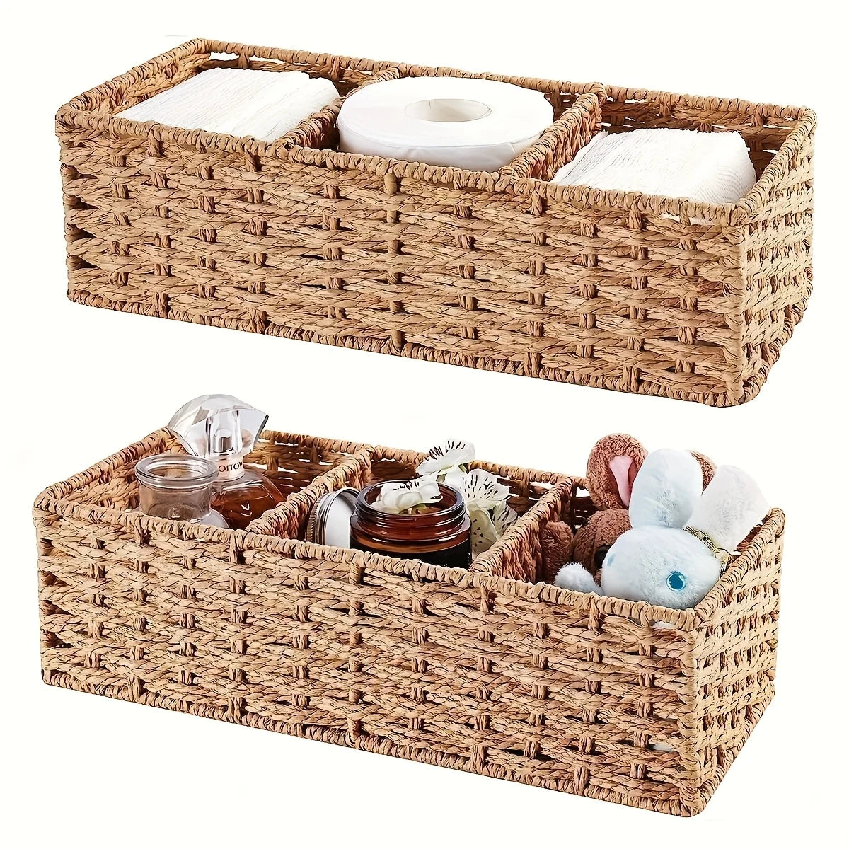 Handmade Plant Fiber Paper Rope Bathroom Tissue Storage Box
