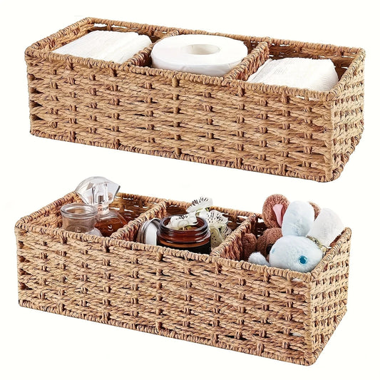 Handmade Plant Fiber Paper Rope Bathroom Tissue Storage Box