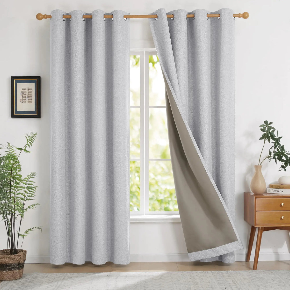 Custom Blackout And Soundproof Window Curtain Panels Set