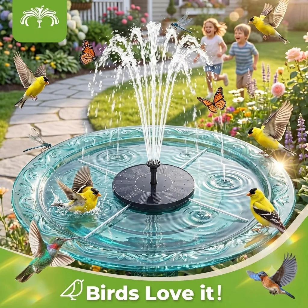 Robust Floating Solar Fountain With Six Nozzles For Garden Ponds