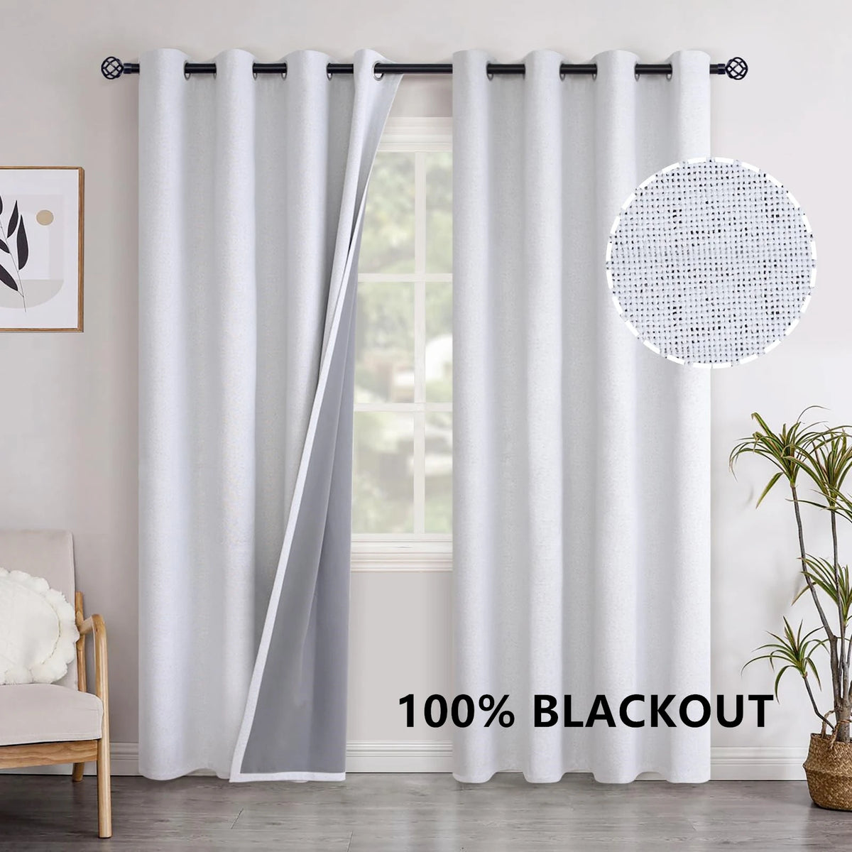 Custom Blackout Curtains With Soundproofing For Window Treatment