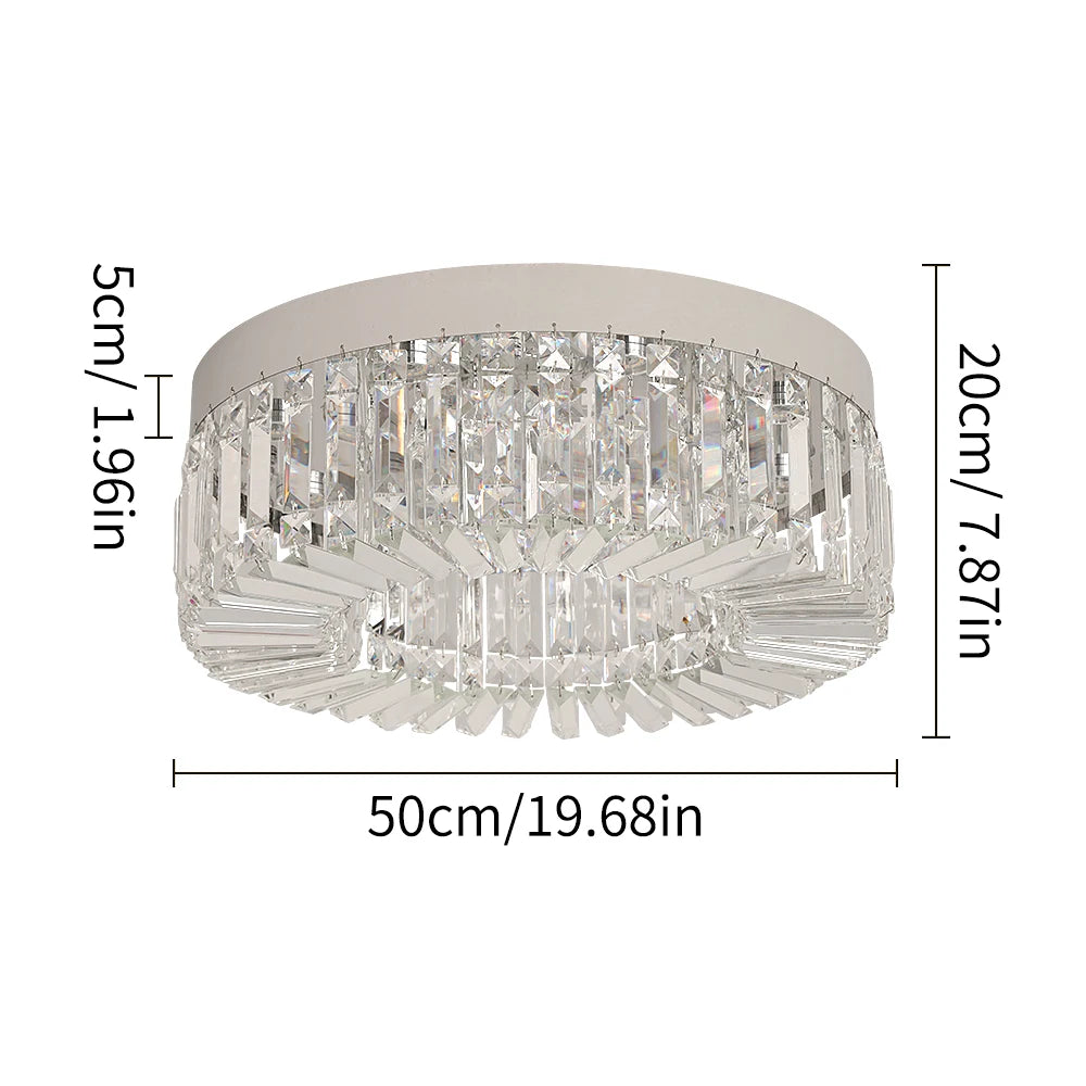 Vetulus Modern Crystal Chandelier Ceiling Light Fixture