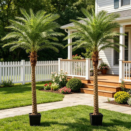 Olitree Artificial Faux Palm Tree Indoor Outdoor Home Decor