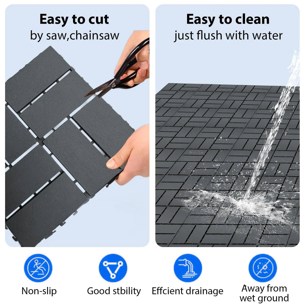 HKXSHS Plastic Lock Floor And Outdoor Terrace Tiles