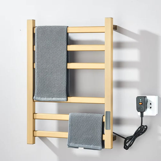 Shinesia Electric Towel Warmer Wall Mounted Digital Display Bathroom Rack