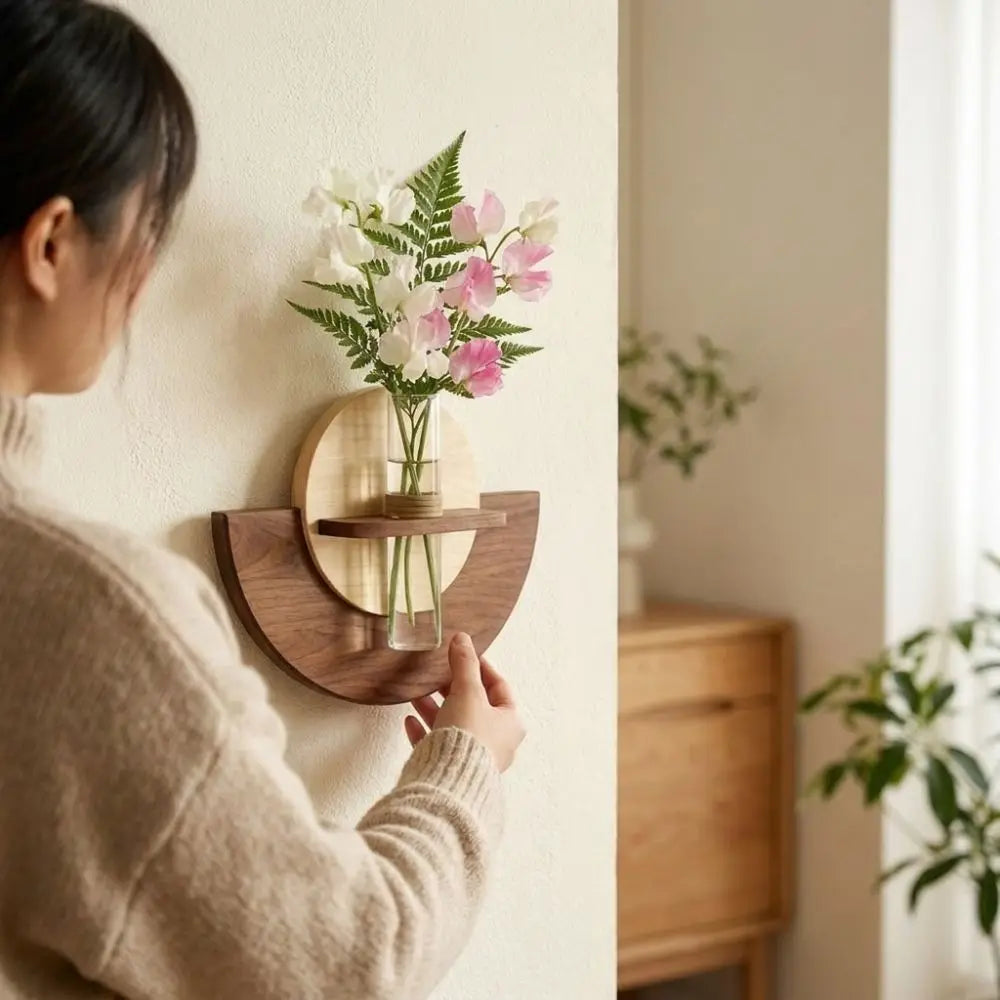 Wall Mount Plant Shelf For Indoor Home Office Display