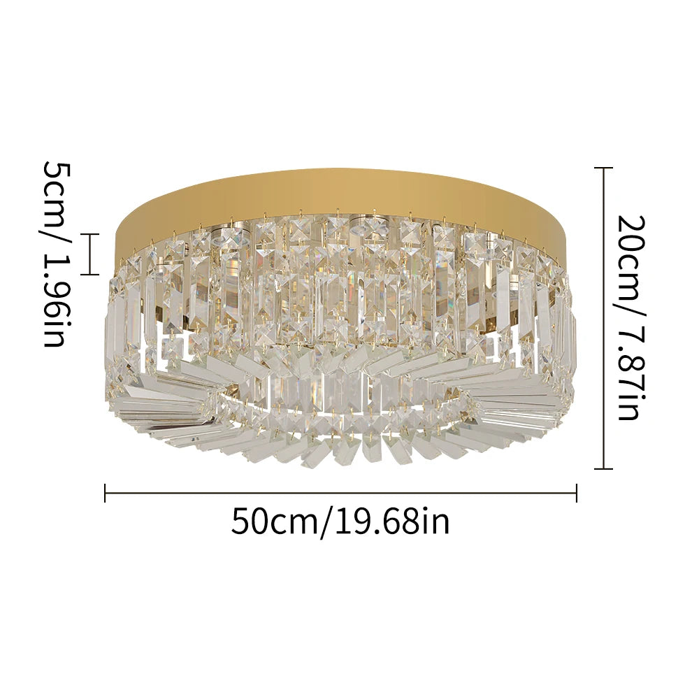Vetulus Modern Crystal Chandelier Ceiling Light Fixture