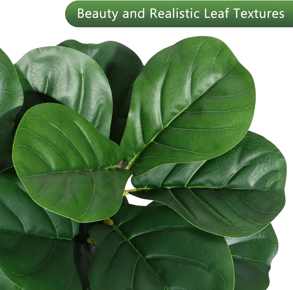 HiMISS Artificial Fiddle Leaf Fig Tree For Indoor Home Decor