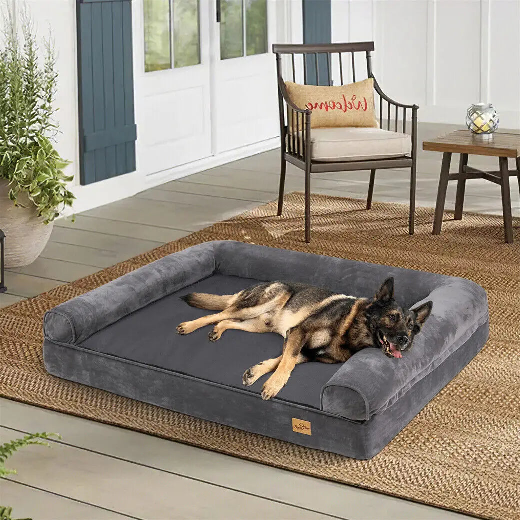 BINGOPAW Orthopedic Dog Bed with Removable Washable Cotton Cover