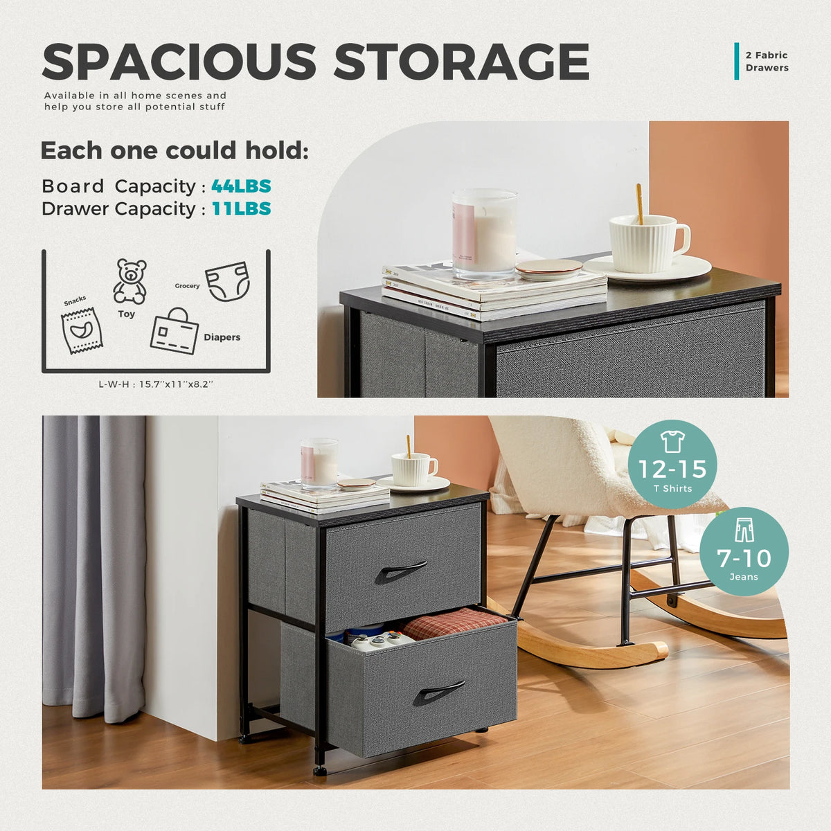 MCQ Modern Style Metal Living Room Storage Display Cabinet Nightstand