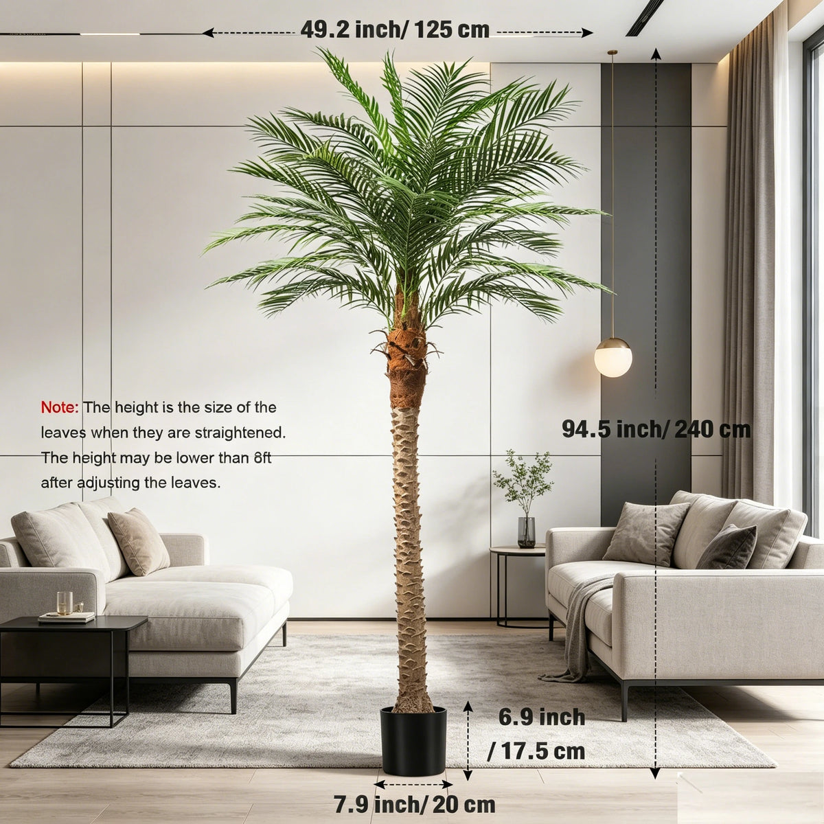 Olitree Artificial Faux Palm Tree Indoor Outdoor Home Decor