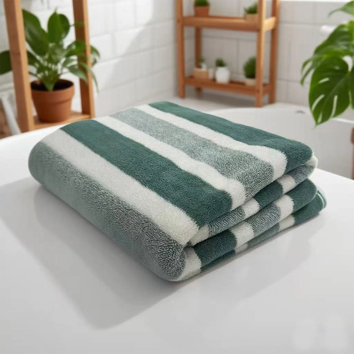 Premium 1 Pack Thick Bath Towel Quick Drying Absorbent Polyester