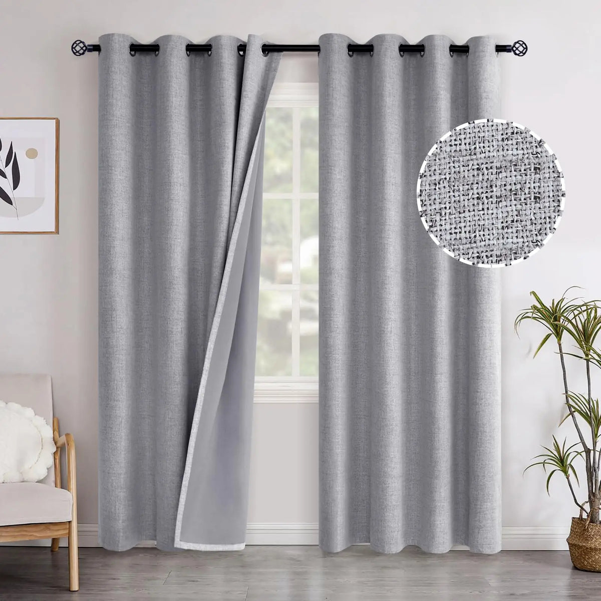 Custom Blackout Curtains With Soundproofing For Window Treatment