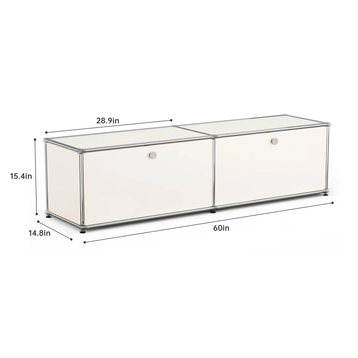 Modern Storage Cabinet Stainless Steel TV Stand Home Office Furniture