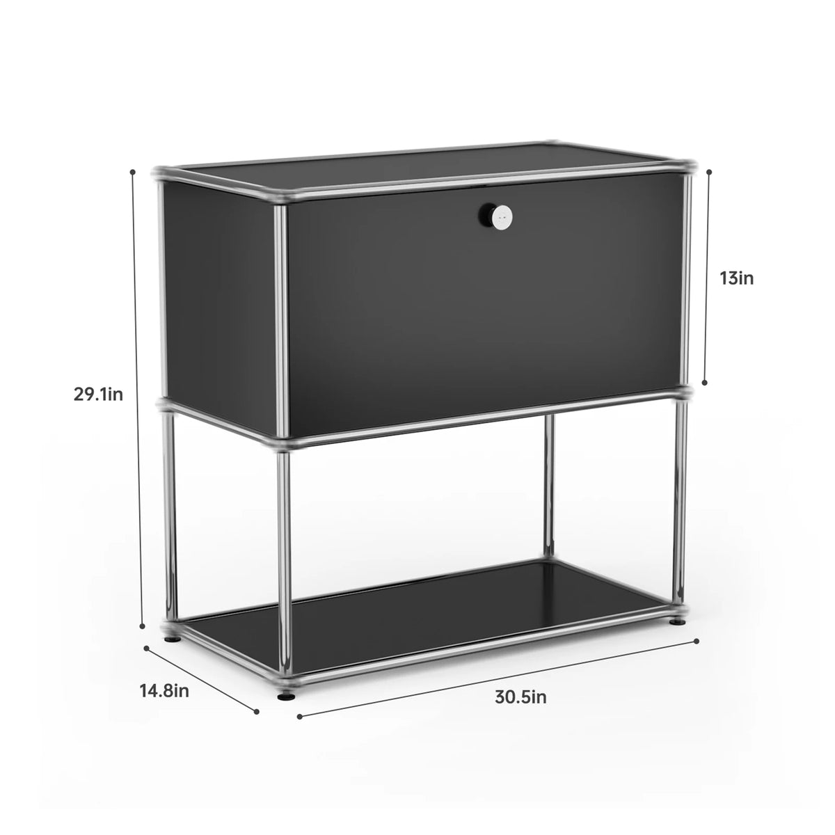 Modern Storage Cabinet Stainless Steel TV Stand Home Office Furniture