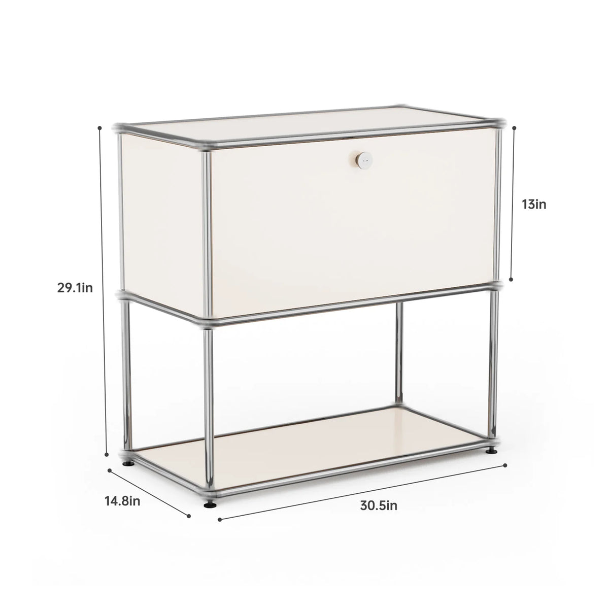 Modern Storage Cabinet Stainless Steel TV Stand Home Office Furniture