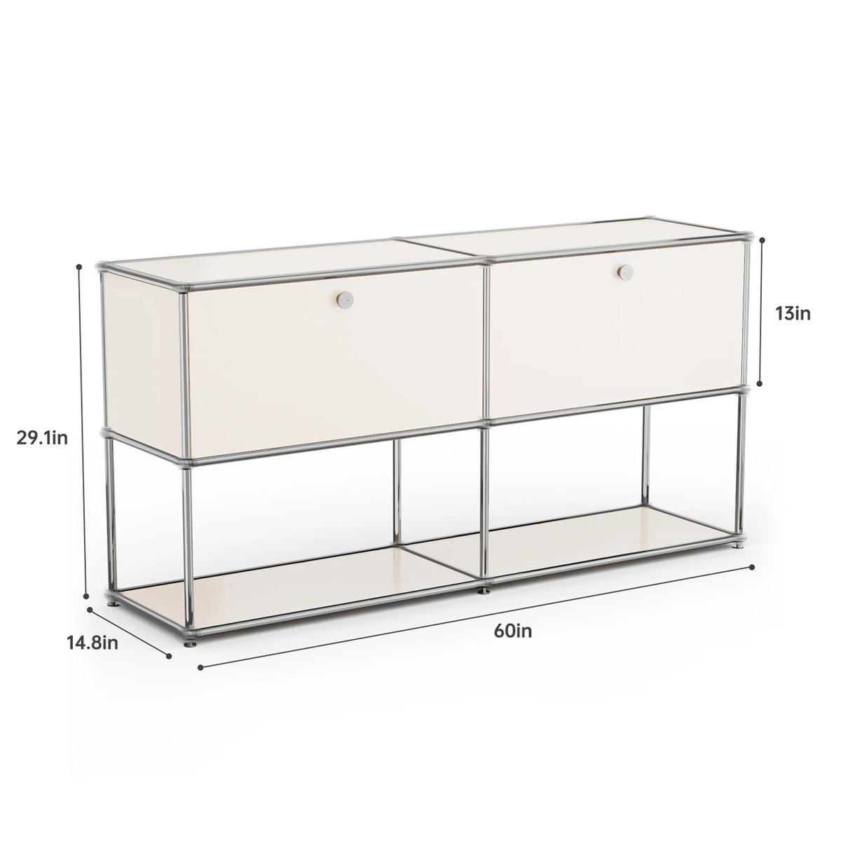Modern Storage Cabinet Stainless Steel TV Stand Home Office Furniture