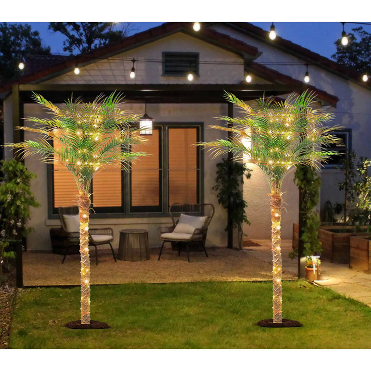 Olitree Artificial Faux Palm Tree Indoor Outdoor Home Decor