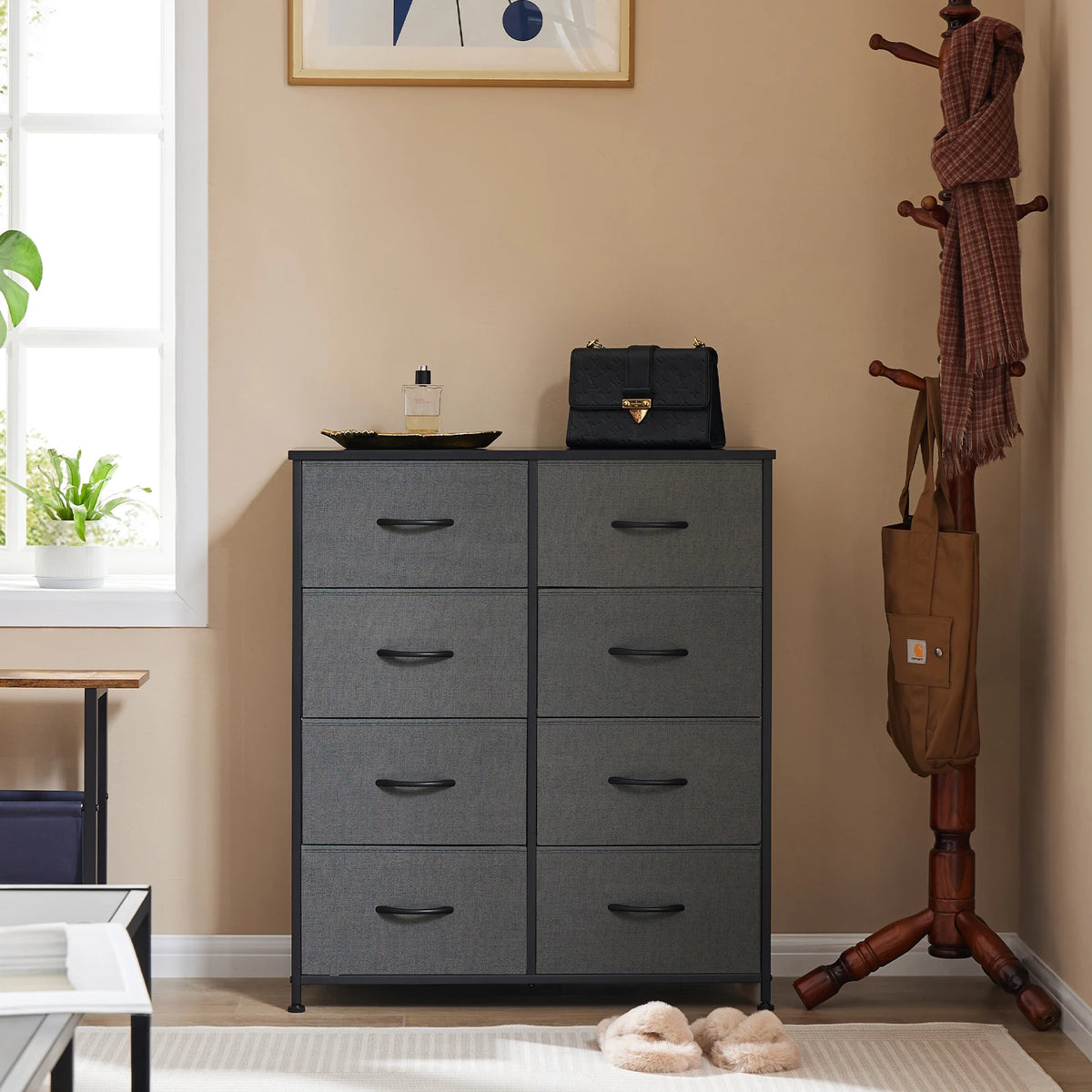 MCQ 8 Drawer Metal Storage Cabinet For Living Room And Bedroom