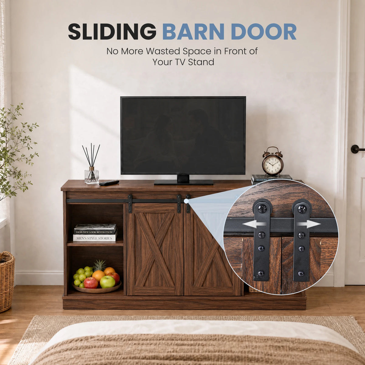 MCQ Modern Wood Storage TV Media Console Cabinet Unit