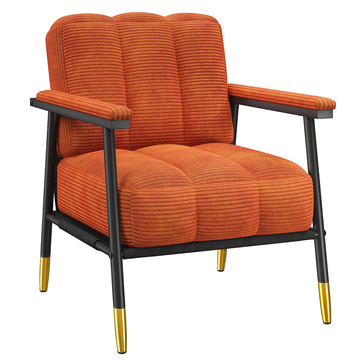 EnHomee Modern Mid Century Accent Chair With Metal Frame