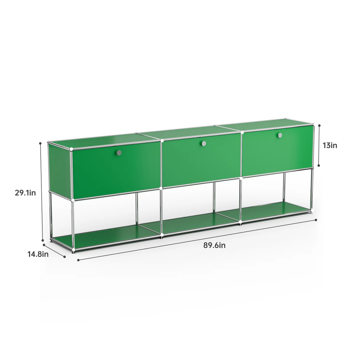 Modern Storage Cabinet Stainless Steel TV Stand Home Office Furniture