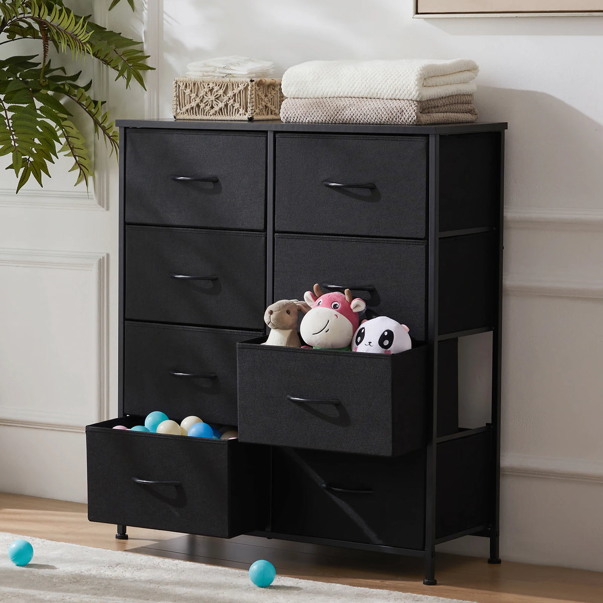 MCQ 8 Drawer Metal Storage Cabinet For Living Room And Bedroom