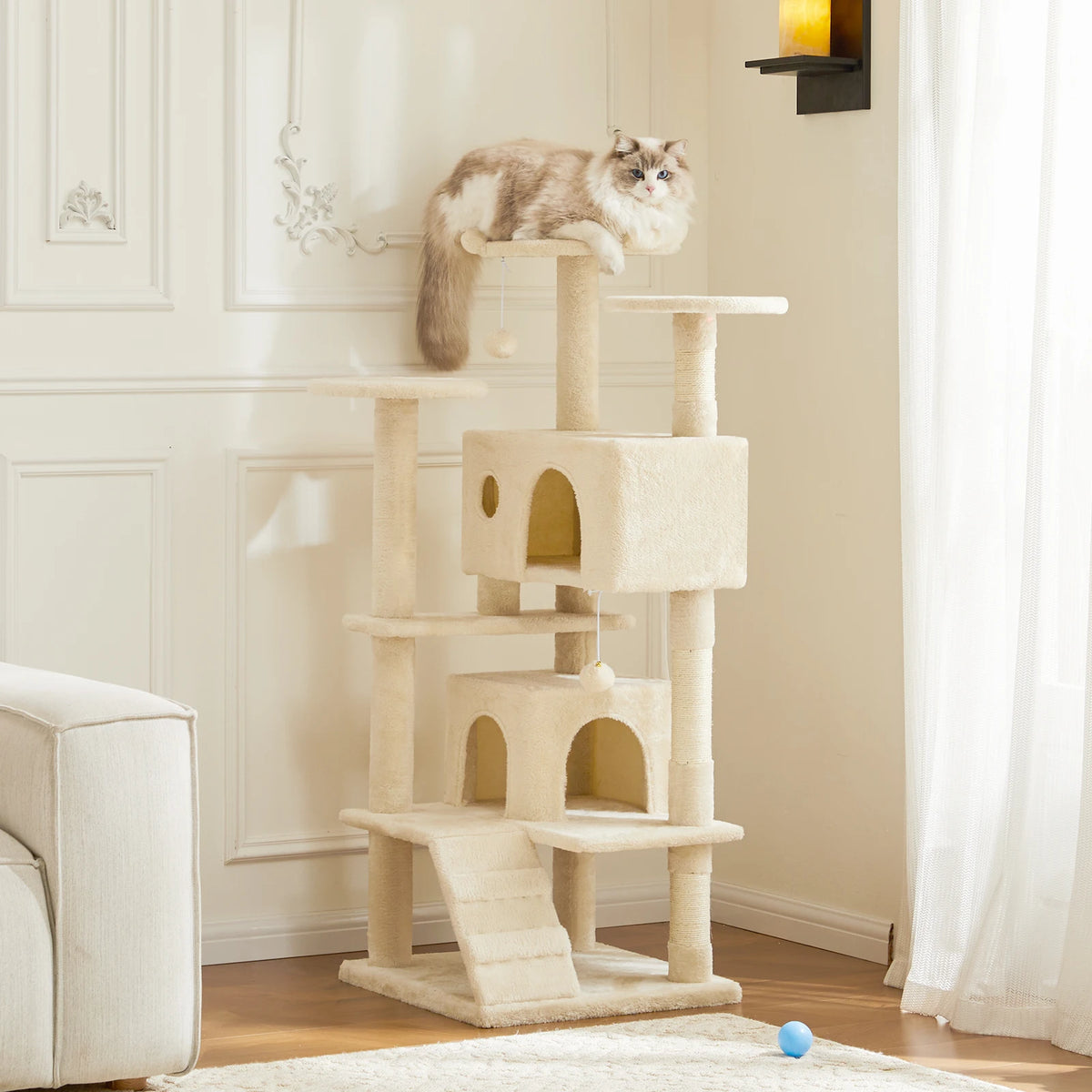 JHK Multi Level Cat Tree With Sisal Scratching Post
