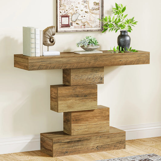 Tribesigns Farmhouse Console Table For Living Room Home Decor