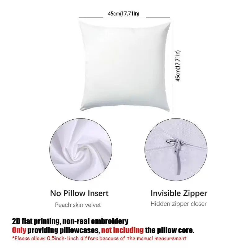 Bohemian Polyester Decorative Pillow Covers With Zipper Closure