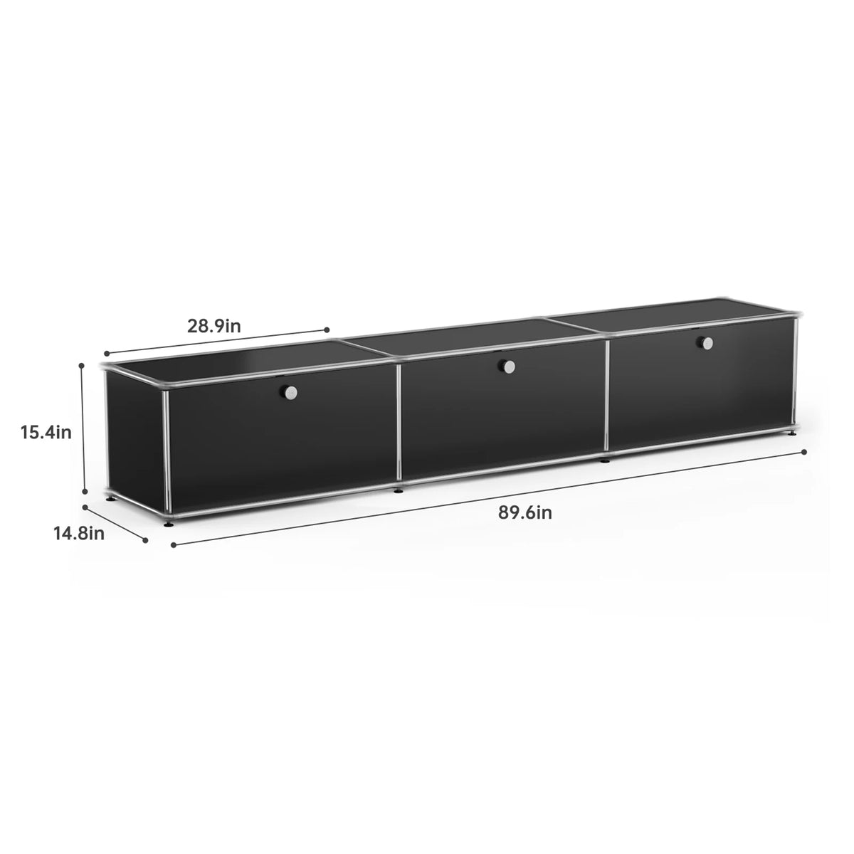 Modern Storage Cabinet Stainless Steel TV Stand Home Office Furniture