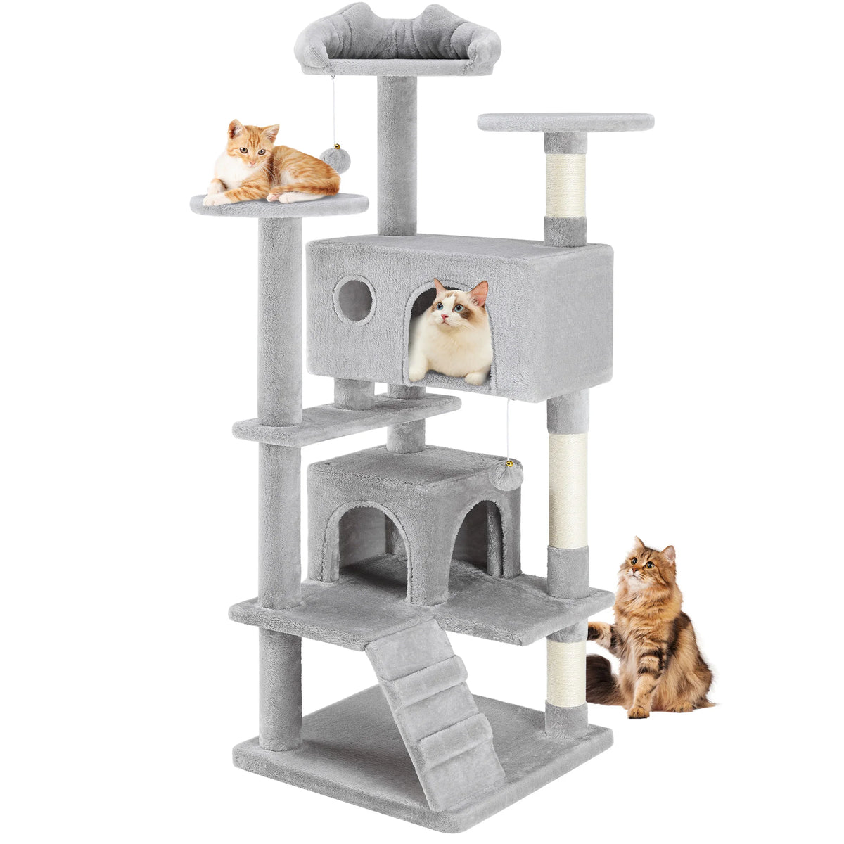 JHK Multi Level Cat Tree With Sisal Scratching Post