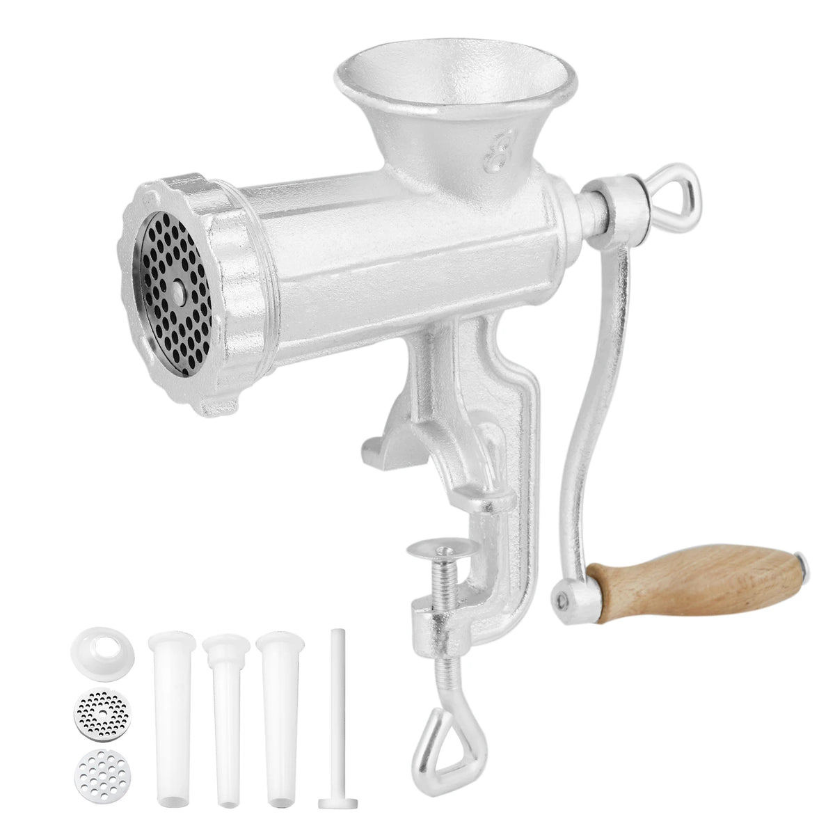 SucceBuy Manual Heavy Duty Cast Iron Meat Grinder Table Clamp