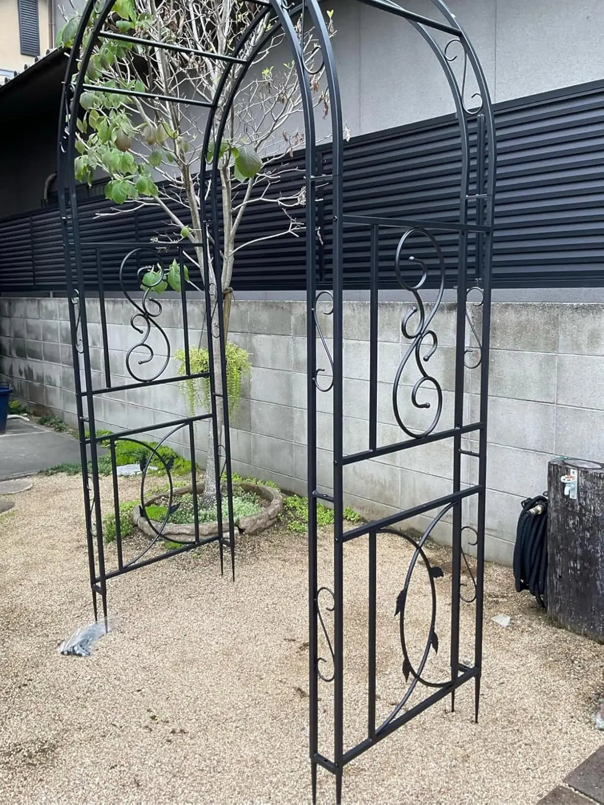 Heavy Duty Metal Garden Arbor Plant Arch Trellis Frame