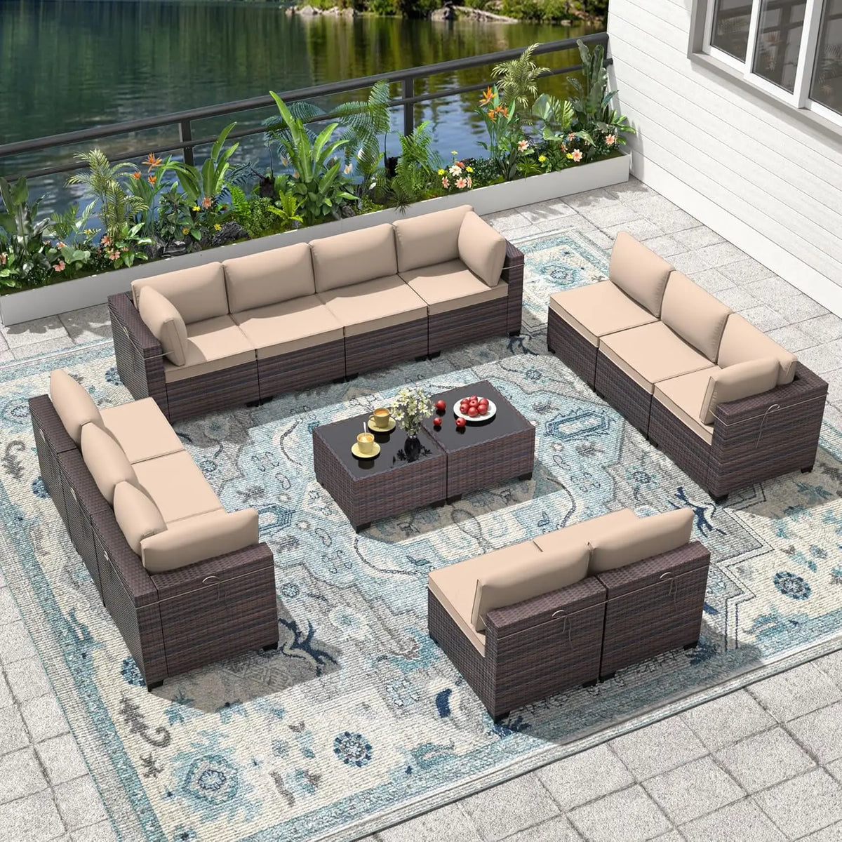Xiaolang All Weather PE Rattan Outdoor Patio Furniture Set