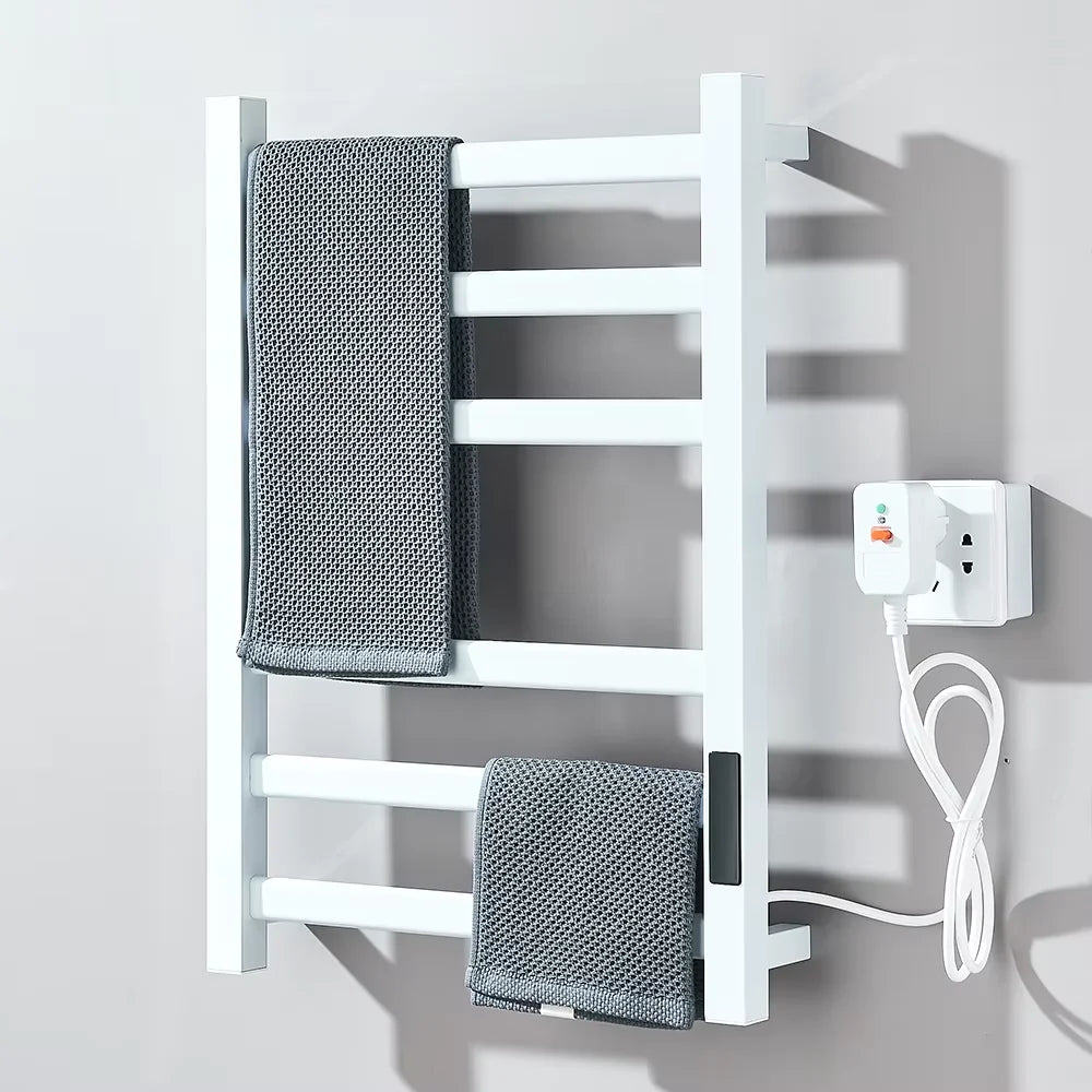 Shinesia Electric Towel Warmer Wall Mounted Digital Display Bathroom Rack