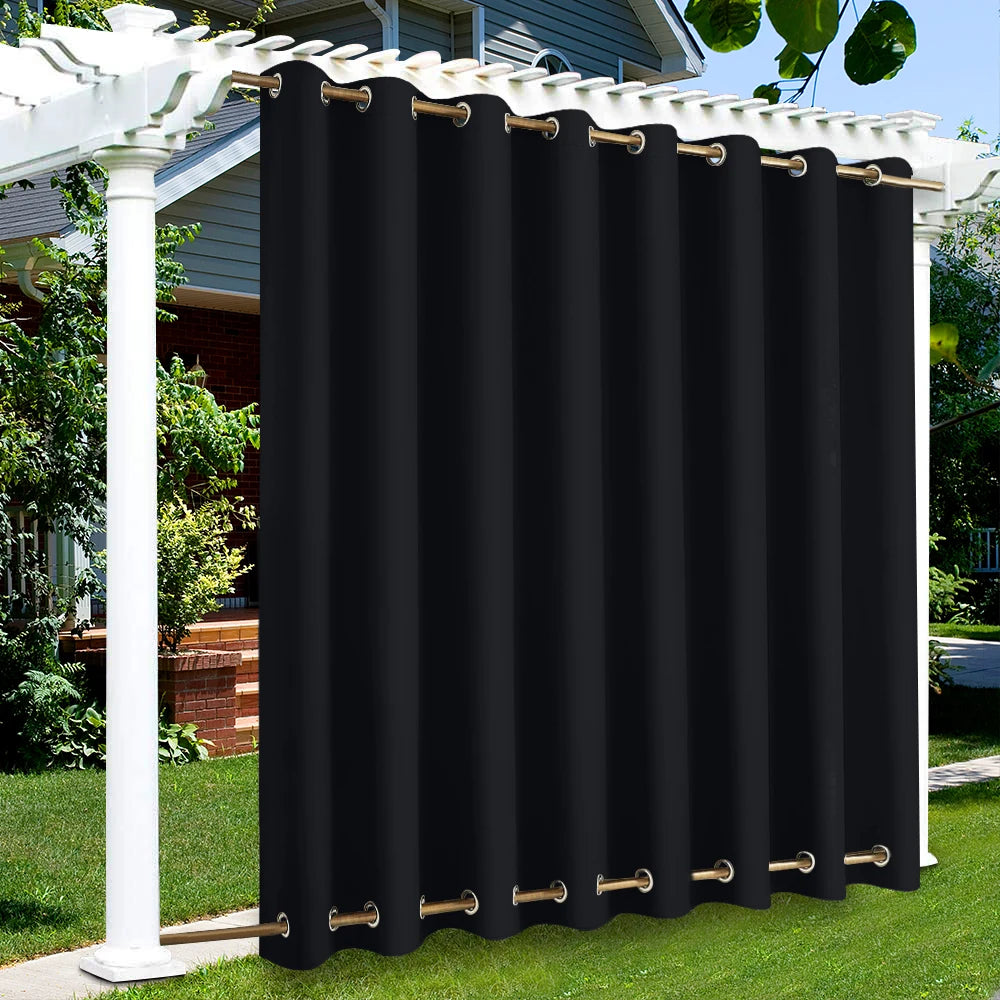 Waterproof Thermal Insulated Blackout Outdoor Window Curtain