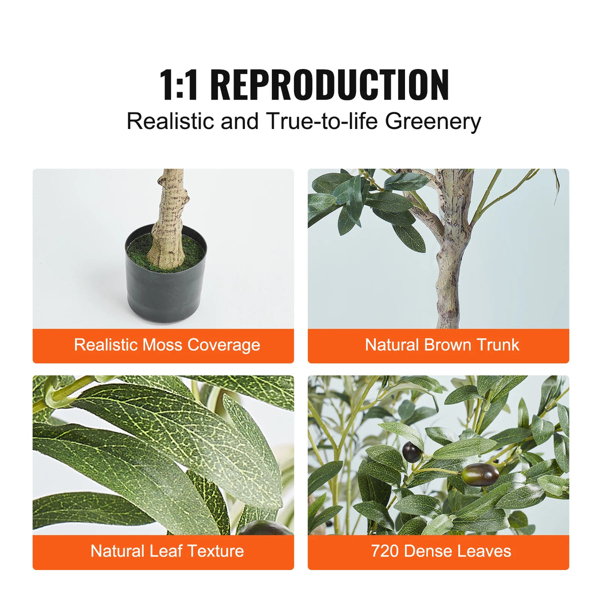 SucceBuy Artificial Olive Tree For Home And Patio Decor