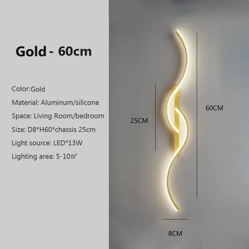 Darhyn Modern Aluminum Led Wall Lamp Indoor Lighting Fixture
