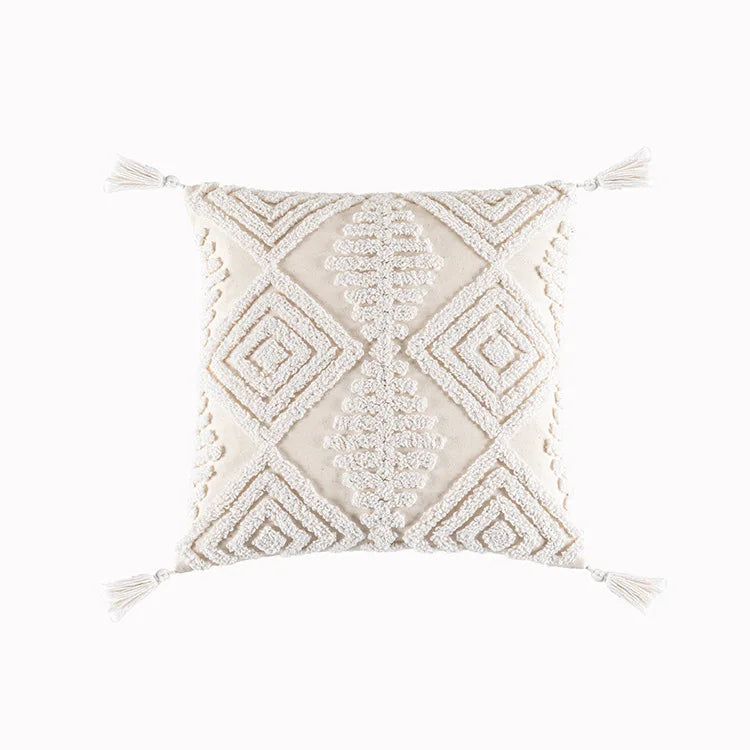 Light Luxury Floral Embroidered Pillow Case and Cushion Cover