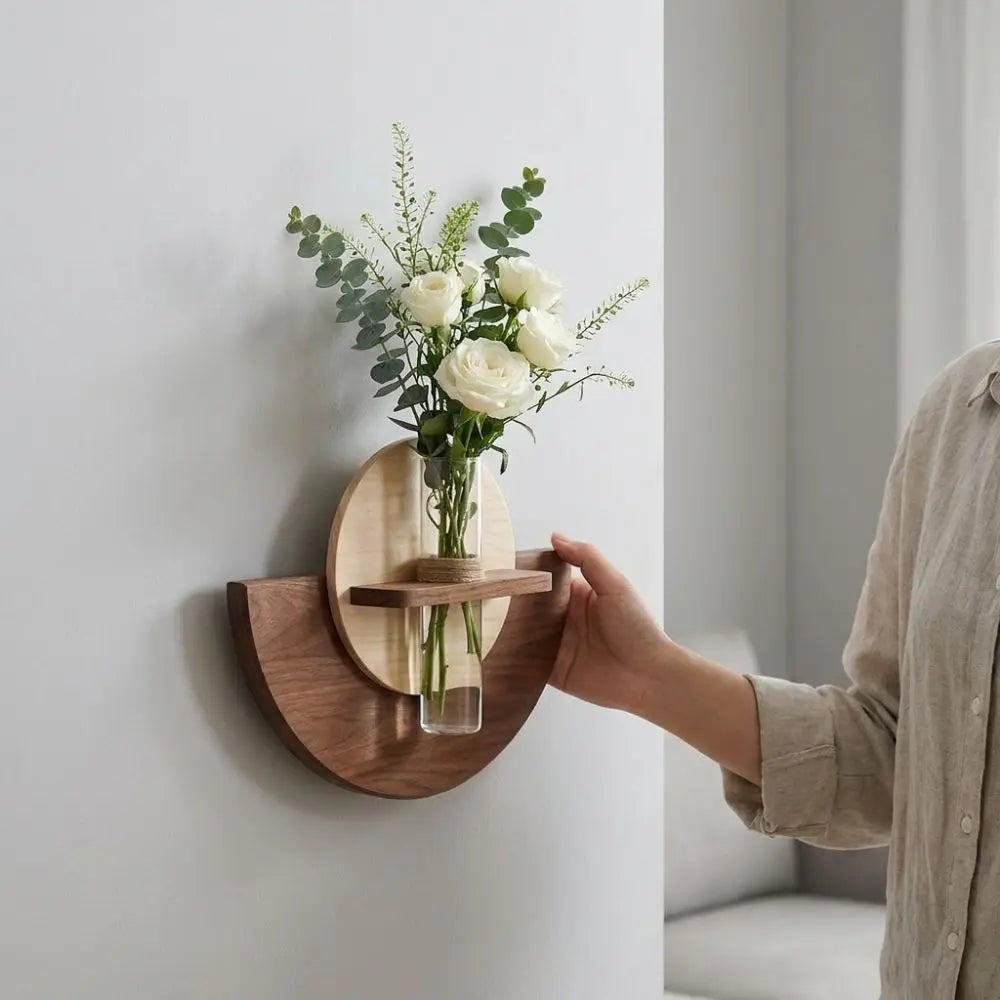Wall Mount Plant Shelf For Indoor Home Office Display