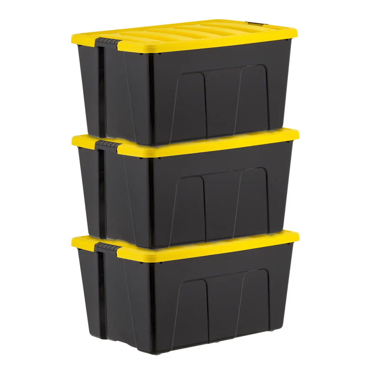 IRIS Durable Plastic Stackable Storage Bins With Lids